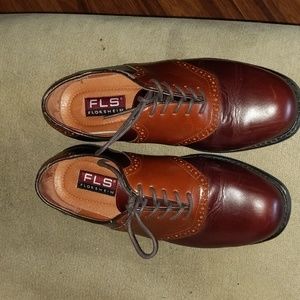 Florsheim men leather lace up shoes 8 1/2
